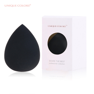 Éponge cosmétique <span class=keywords><strong>noire</strong></span> organique de maquillage d'oeuf de bouffée libre faciale professionnelle de maquillage de latex - Product Image 3