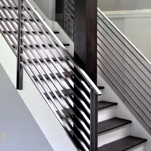 Barato deck de aço inoxidável residencial para design de baluscomercial de escada