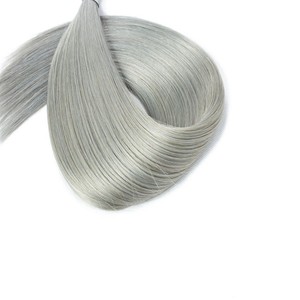 Venta al por Mayor ruso eslavo doble pelo virginal dibujado a granel sin procesar Gery pelo humano para el trenzado - Product Image 3