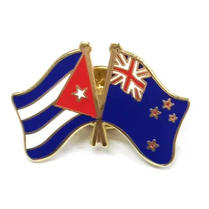 Badges Custom Cross Goedkope Amerikaanse Usa Land Australië Vlag Reversspeldjes
