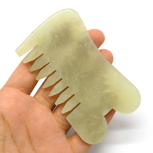 Peigne <span class=keywords><strong>de</strong></span> massage en <span class=keywords><strong>jade</strong></span> Xiuyan, outils <span class=keywords><strong>de</strong></span> soin du visage Gua Sha - Product Image 5