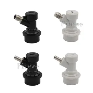 Homebrew Cornelius Beer Keg Ball Lock Disconnect Dispenser Liquid Gas Connector Barbed/Threaded Mouth 1/4'' Barware Replacement