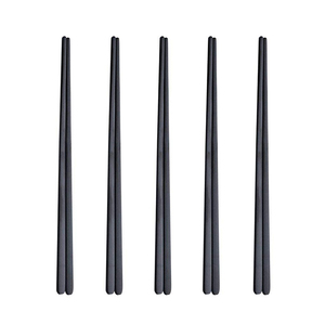 Factory Direct Sale Korean Style Metal Stainless Steel 304 Titanium Black <strong>Reusable</strong> <strong>Chopsticks</strong> - Product Image 1