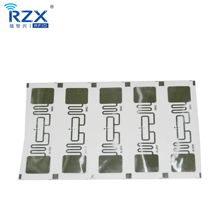 Long Range Passive 860-960 433mhz Alien H3 9662 9654 9640 Wet Inlay ISO18000 6C UHF RFID Tag