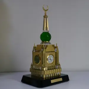 Wholesale High quality Crystal Makkah Clock And mecca Clock Tower with Ramadan Gift