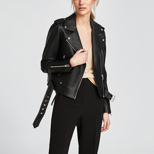 <span class=keywords><strong>Giacca</strong></span> di Lusso in Pelle PU <span class=keywords><strong>Nera</strong></span> per Donne, Personalizzabile, Autunno/Inverno, per Esterno, con Fodera in Nylon, Motivo Uniforme, per Moto 2025 - Product Image 3