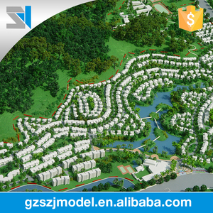 Solide abs plastique blocs planification modèles de villes miniatures - Product Image 2