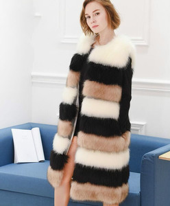 Gilet grossista <span class=keywords><strong>taglie</strong></span> <span class=keywords><strong>forti</strong></span> Gilet di volpe in pelliccia sintetica e Gilet da donna Casual Casual da donna Color Block traspirante antivento - Product Image 5