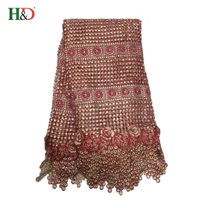 H & <span class=keywords><strong>D</strong></span> estilo caliente al por mayor Guangzhou bordado <span class=keywords><strong>neto</strong></span> tela fabricante telas africanas del cordón - Product Image 3