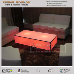 Arredamento per Bar/ <span class=keywords><strong>Discoteca</strong></span>/ KTV/ Night Club, Tavolo Cubo LED, Set Divani per Hookah Lounge, Tavoli Centrali - Product Image 3