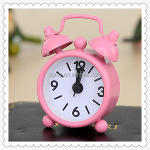 Réveil de bureau rond à cadran miniature en métal, petit réveil à double cloche pour <span class=keywords><strong>enfants</strong></span> - Product Image 6