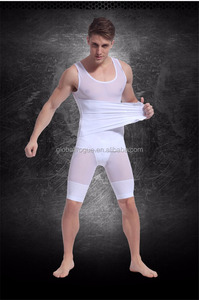 Gilet en maille amincissant pour l'abdomen respirant pour hommes Corset de niveau de contrôle ferme pour l'effet de renforcement de la forme du ventre de la bière - Product Image 4