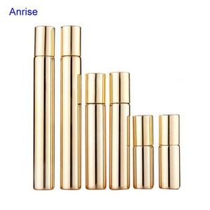 Luxury 5ml 10ml 15ml Gold Electroplated Essential Oil <strong>Perfume</strong> <strong>Roll</strong> <strong>on</strong> Bottles - Product Image 2