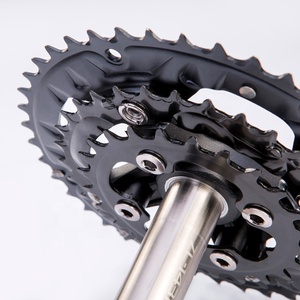<span class=keywords><strong>Pédalier</strong></span> de VTT de haute qualité AZ6-TS326 10 vitesses 50 mm, anodisé noir et argenté - Product Image 3