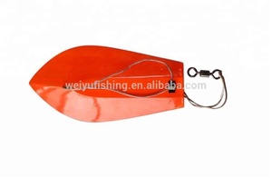 Señuelo de Pesca de Arrastre de Espuma Resistente Estilo <span class=keywords><strong>Yo</strong></span>-<span class=keywords><strong>zuri</strong></span> OEM, Color Naranja, para Pesca de Grandes Peces en Agua Salada - Product Image 3