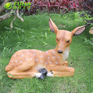 Commercio all'ingrosso outdoor artigianale decorazione del <span class=keywords><strong>giardino</strong></span> della resina vita size deer statue - Product Image 4