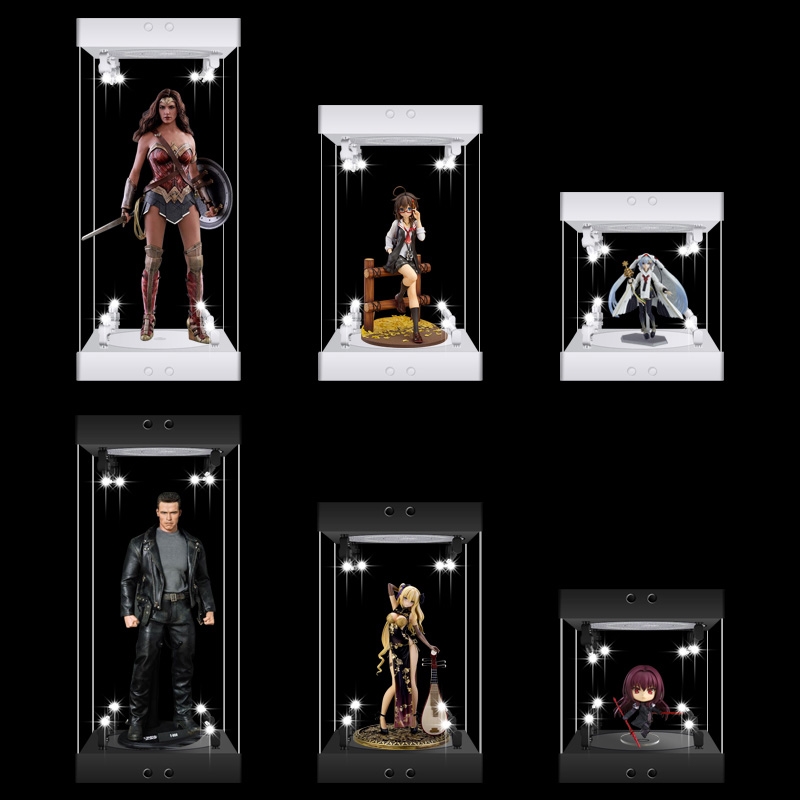 回転式LED 12インチフィギュアモデル ダイキャストディスプレイケース