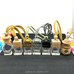 Khuyến Mãi Nắp Gỗ Thủy Tinh Rỗng Xe Làm Mát Không Khí Hương Thơm Treo Khuếch Tán Chai Nước Hoa Xe Hơi - Product Image 5