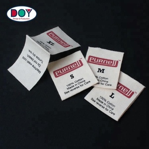 Etiquetas de Cuidado y Tallas Personalizadas con Logotipo de Marca, Impresas en Serigrafía, 100% Algodón, para Blusas - Product Image 5