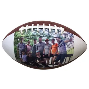 Gute Qualität kunden spezifisches Foto Rugby Ball Souvenir American Football