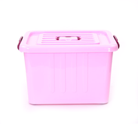 Conteneurs de stockage en plastique transparent rigide de 10L à 250L avec couvercle, boîtes de rangement transparentes avec couvercles, boîte de rangement en plastique de 49 litres