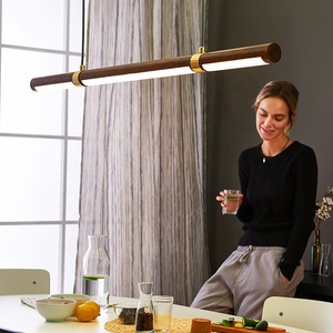 Plafonnier led suspendu en <span class=keywords><strong>bois</strong></span> au style japonais, design créatif simpliste, éclairage d'intérieur, luminaire décoratif de plafond, idéal pour une salle à manger ou une cuisine, 2022 - Product Image 3
