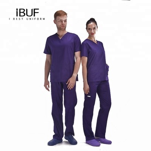 Surgeon <strong>Scrubs</strong> Set Unisex <strong>Scrubs</strong> Uniform <strong>Purple</strong> <strong>Scrubs</strong> Design - Product Image 1