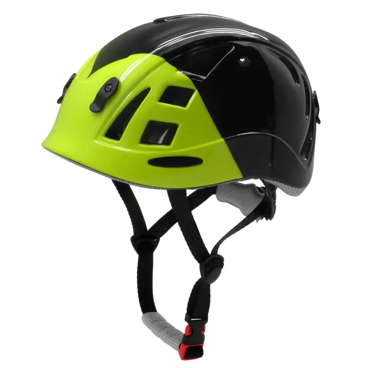 Lightweight climbing protective head gear,injection mountaineering helmet. Arborist safety helmet