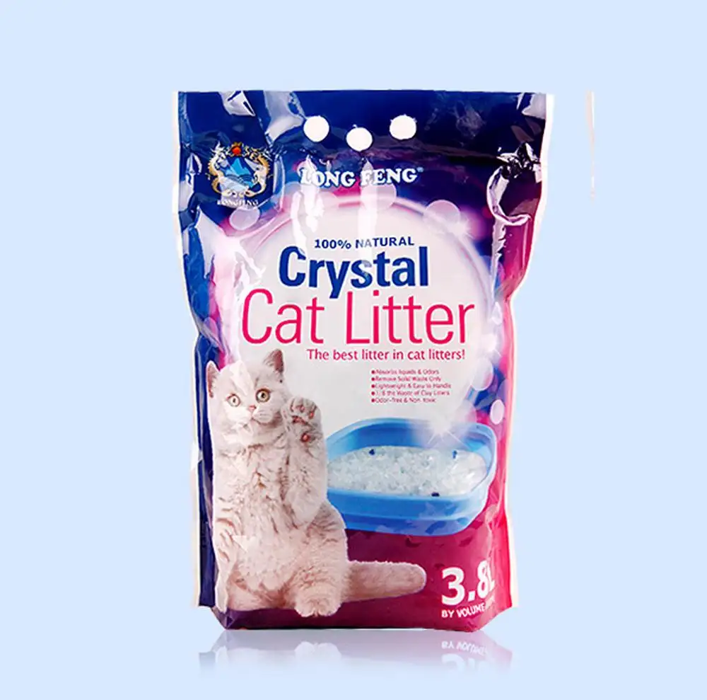 Wholesale pet cleaning blue silica gel cat litter 3.8L cat sand crystal cat litter