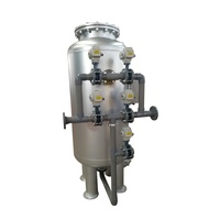 Système de filtration à lit profond avec lavage en contre-courant continu, filtre à sable/carbone