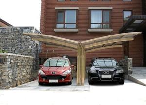 Khung hợp kim nhôm carports nhà để xe với mái Polycarbonate lowes carports xe đổ - Product Image 6