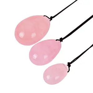 Wholesale Kegel Exercises Egg Shaped Stones Natural Gemstone Jade Yoni Eggs for Vaginal Exercise