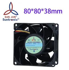 Suntronix 산업 축 AC 팬 80mm. 115V 230V AEC 80*80*38mm. 고속 배기 팬 모터. DIY 냉각 환기 팬