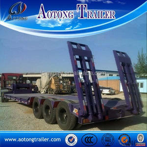 3 essieu 50 tonnes concave type de faisceau low loader <span class=keywords><strong>remorque</strong></span> <span class=keywords><strong>vente</strong></span> avec mécanique échelle - Product Image 3