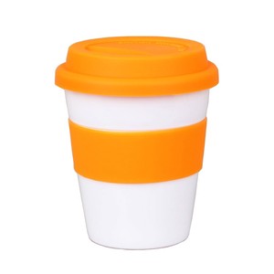 12 oz reutilizables sola pared doble pared taza de café con tapa y cubierta <span class=keywords><strong>del</strong></span> silicio - Product Image 2