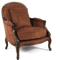Petits fauteuils décontractés, confortables, en tissu marron, vente en gros,
