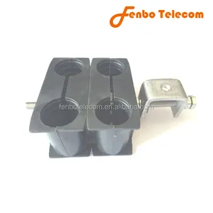 Colgador de Cable alimentador (abrazadera alimentadora), dos orificios (sin férula de acero S) para 4 piezas de Cable alimentador de 1/2"