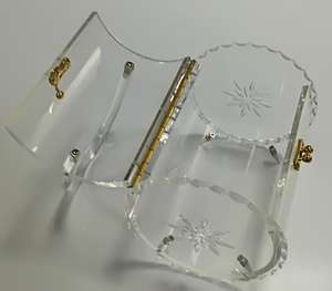 ที่กำหนดเองคริลิค Lucite Perspex ผู้หญิงสีดำหรือที่มีสีสันคริลิคกล่องคลัทช์คริลิคที่ชัดเจนกระเป๋าคลัทช์ - Product Image 5