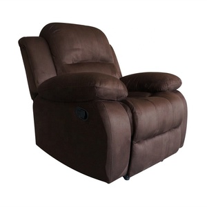 Meilleure vente home cinéma moderne Fauteuil à bascule inclinable en tissu suédé - Product Image 5