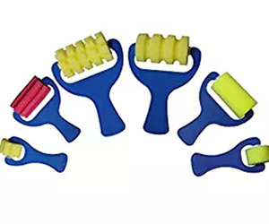 Rulli per bambini pennello Wall Art vernice <span class=keywords><strong>pittura</strong></span> <span class=keywords><strong>spugna</strong></span> rulli di vernice fai da te - Product Image 3