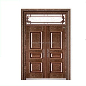 Puerta de entrada de hierro de seguridad de acero, doble puerta de seguridad principal, nuevo modelo - Product Image 2