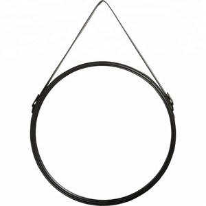 Decorative Black Metal Barber Wall Round Mirror Miroir <strong>Noir</strong> Miroir <strong>Noir</strong> Rond - Product Image 1