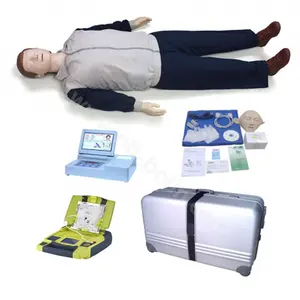 Advanced multifunctional first-aid training simulator (CPR AED defibrillator)