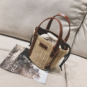<span class=keywords><strong>Sac</strong></span> à bandoulière fée pour les filles, style bohème, en paille, fourre-tout, seau, sur mesure, nouvelle mode été 2019 - Product Image 1