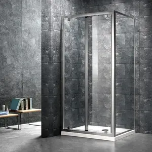 2023 New folding bathtub steam shower door cabin parts plastic with glass door