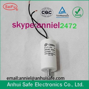 ánh sáng tụ điện nhôm trường hợp 1uF 2.5uf 450 vac <span class=keywords><strong>cbb60</strong></span> 60uf động cơ tụ điện với điện áp cao 450V - Product Image 2