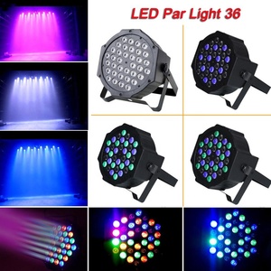 Luci portatili per il controllo del suono da Night Club luci da palcoscenico 36 RGB LED Flat <span class=keywords><strong>Par</strong></span> Can - Product Image 5