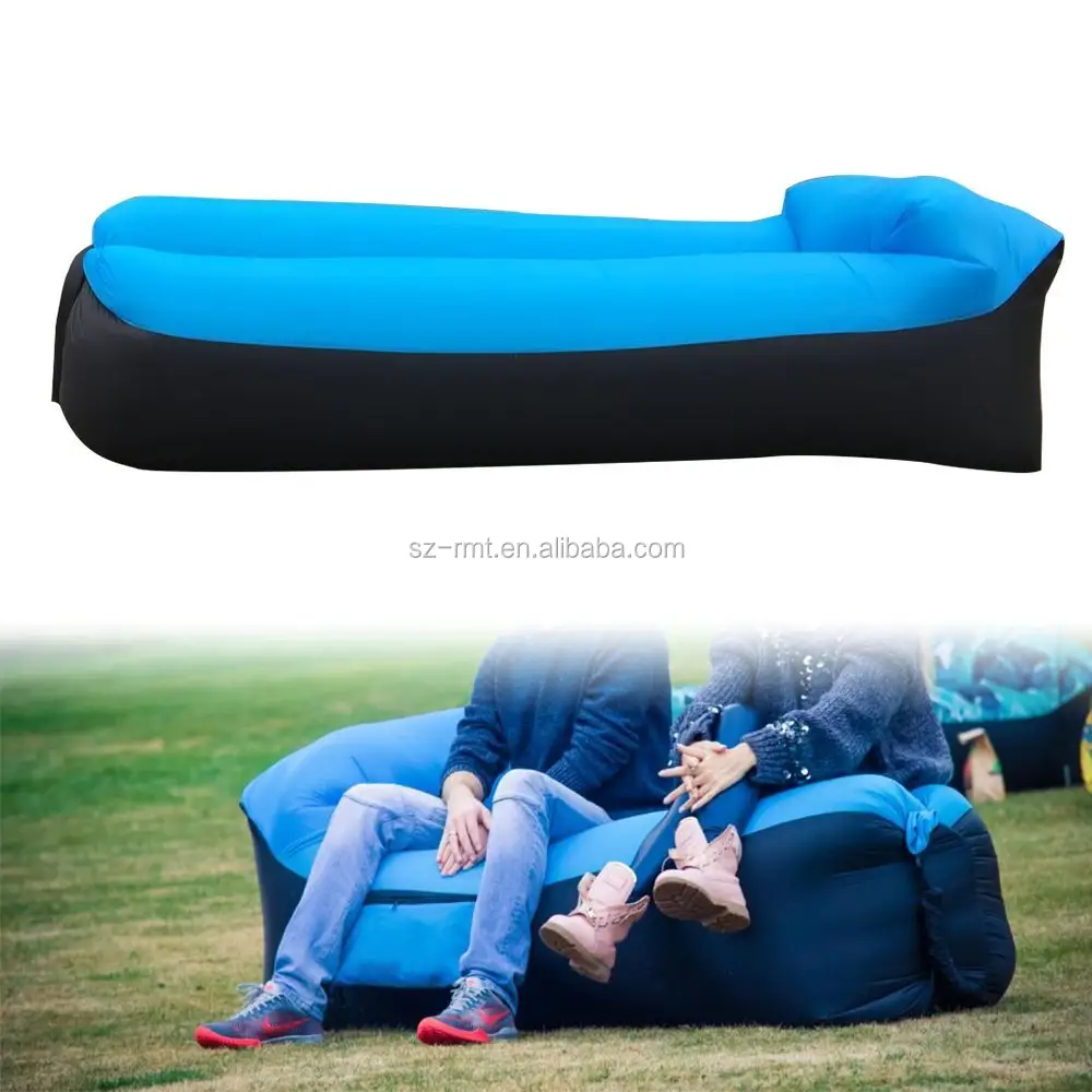 Beberapa Warna Tiup Lounge Tas Rajut Air Lay Bag Inflatable Air Bag Sofa untuk Berkemah Di Luar Ruangan