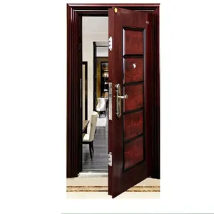 China supplier entry steel security flat safety door designs used metal security doors