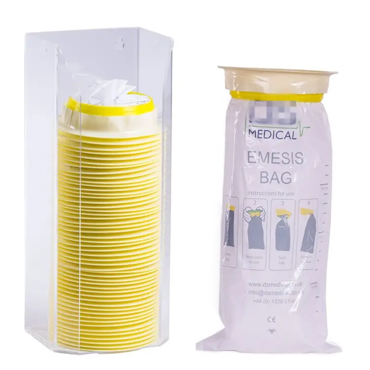 1000 ml Disposable Emesis Bag Medical Sick Air Travel Vomit Bags